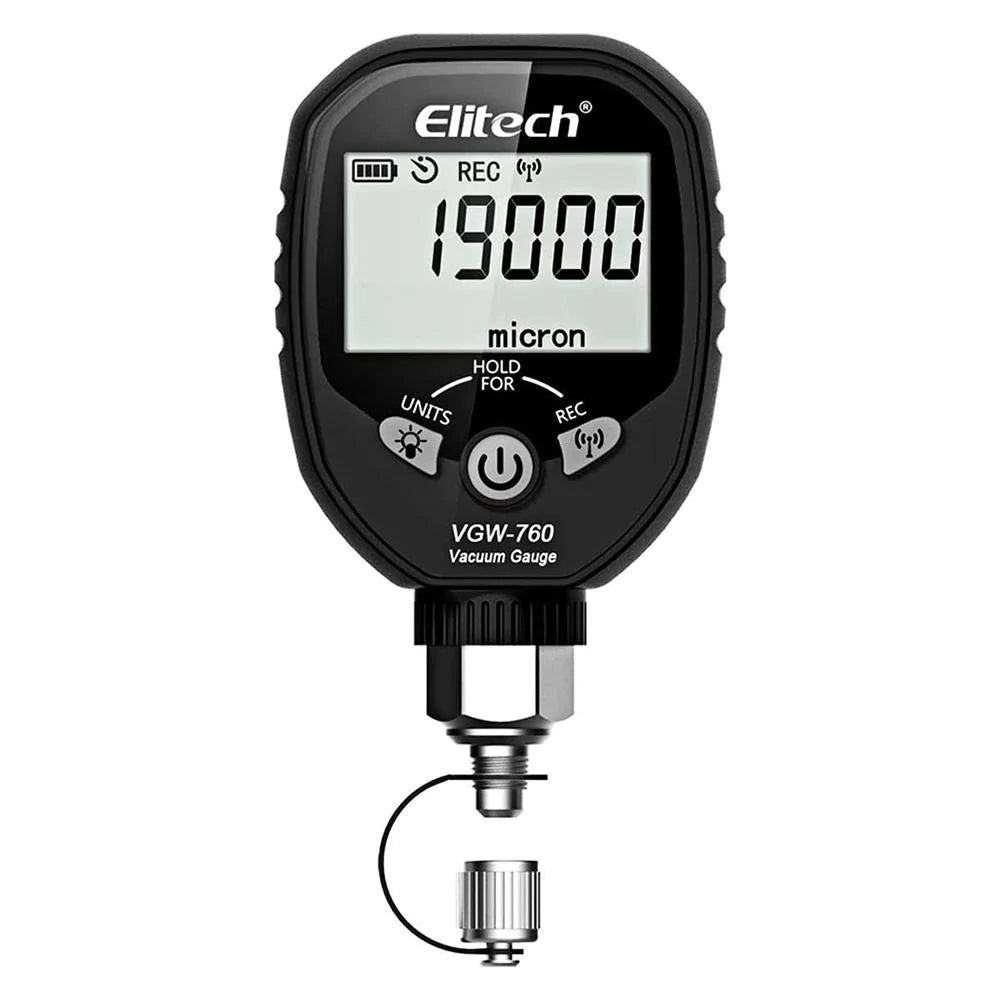 Elitech VGW-760 Wireless Digital Vacuum Gauge with Alarm 8 Units